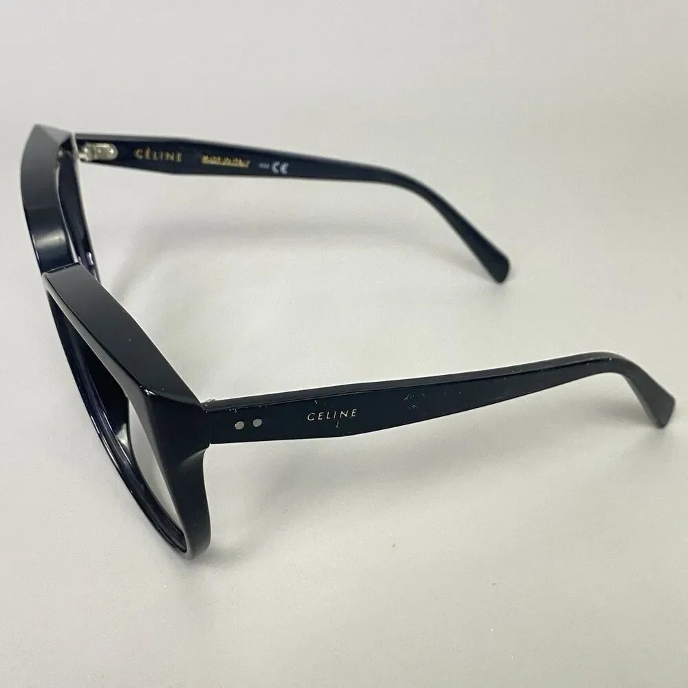 CELINE CL40048I 01W Black Oversized Eyeglasses Frames 62-15 140 Butterfly Italy